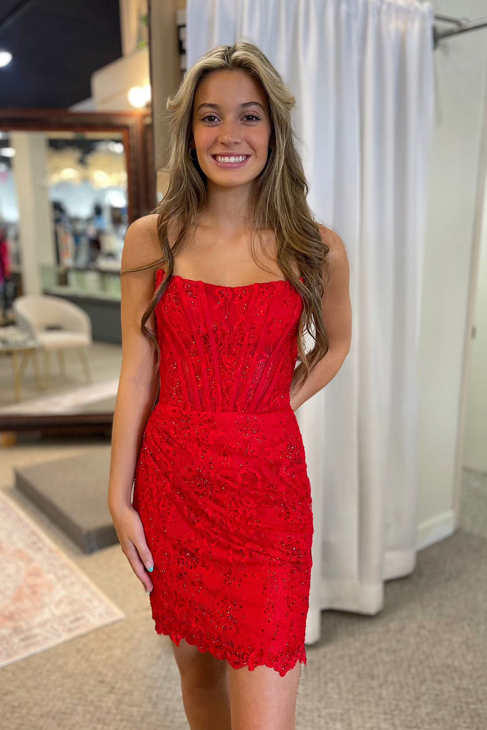 Sparkly Black Corset Strapless Tight Short Homecoming Dress