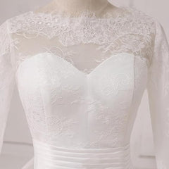 Elegant Long Sleeve A-line Lace wedding dress