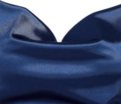 Satin Sleeveless Spaghetti Strap Mini Homecoming Dress