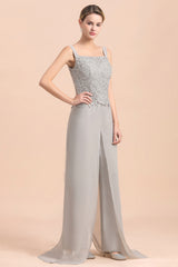 Silver Lace Chiffon Mother Of The Bride Jumpsuit with jacket Babyonlines