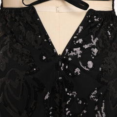 Spaghetti Straps Sparkly Sequins A Line Short Homecoming Dress