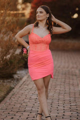 Sparkly Black Corset Satin Tight Short Homecoming Dress with Sequins