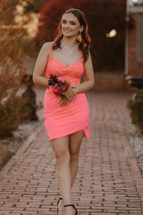 Sparkly Black Corset Satin Tight Short Homecoming Dress with Sequins