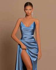 Amazing Strapless Mermaid Long Prom Dress for Party