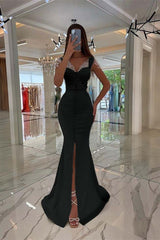 Mint Green Cap Sleeve Long Prom Dress with Split Beading