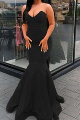Amazing Yellow Strapless Sweetheart Mermaid Long Prom Dress