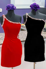 Backless Beaded Royal Blue Velvet Homecoming Dress