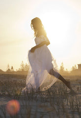 Beach Tulle Lace Wedding Dress