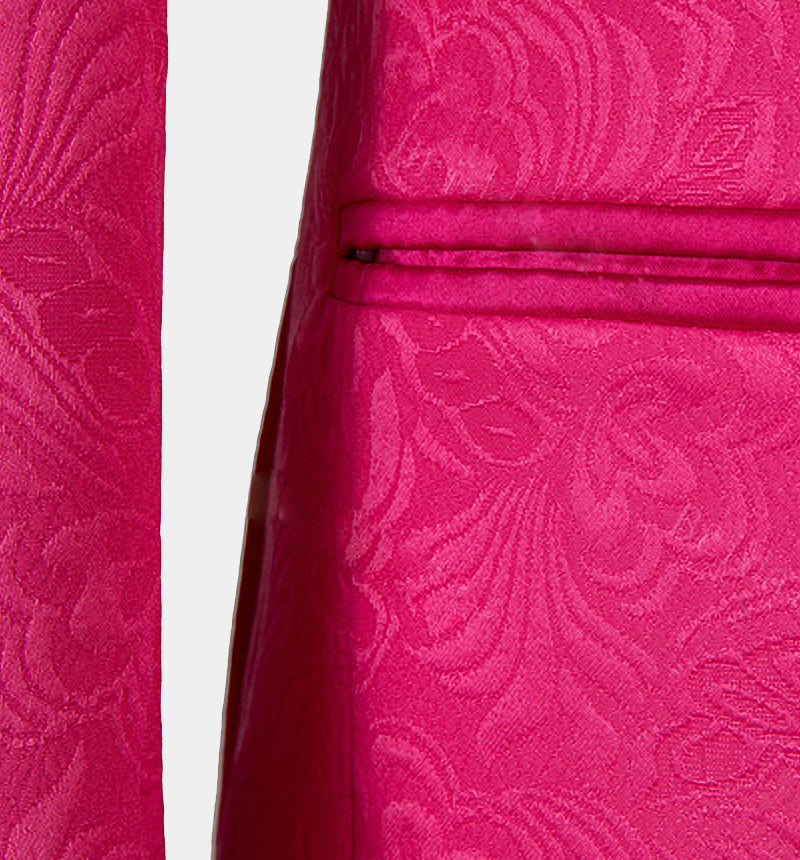 Best One-Button Pink Wedding Suit for Groom