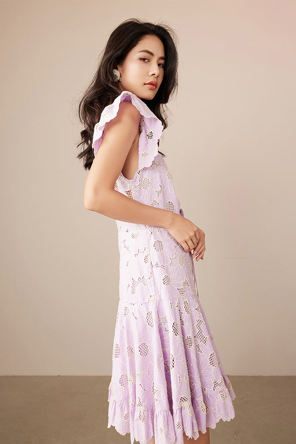 Babyonlines Cute Ivpry Cap Sleeves V-neck Short Lace Dresses