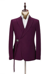 Elegant Best-Fit Two-Piece Wedding Suit for Groom with Peaked Lapel
