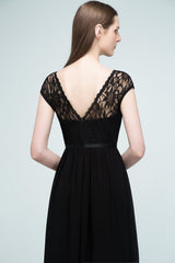 Elegant Black Jewel Sleeveless Lace Junior Bridesmaid Dress Affordable-Babyonlines