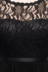 Elegant Black Jewel Sleeveless Lace Junior Bridesmaid Dress Affordable-Babyonlines