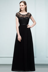 Elegant Black Jewel Sleeveless Lace Junior Bridesmaid Dress Affordable-Babyonlines