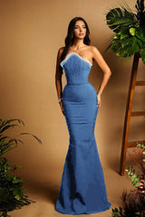 Elegant Black Mermaid Long Prom Dress with Beading