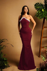 Elegant Black Mermaid Long Prom Dress with Beading