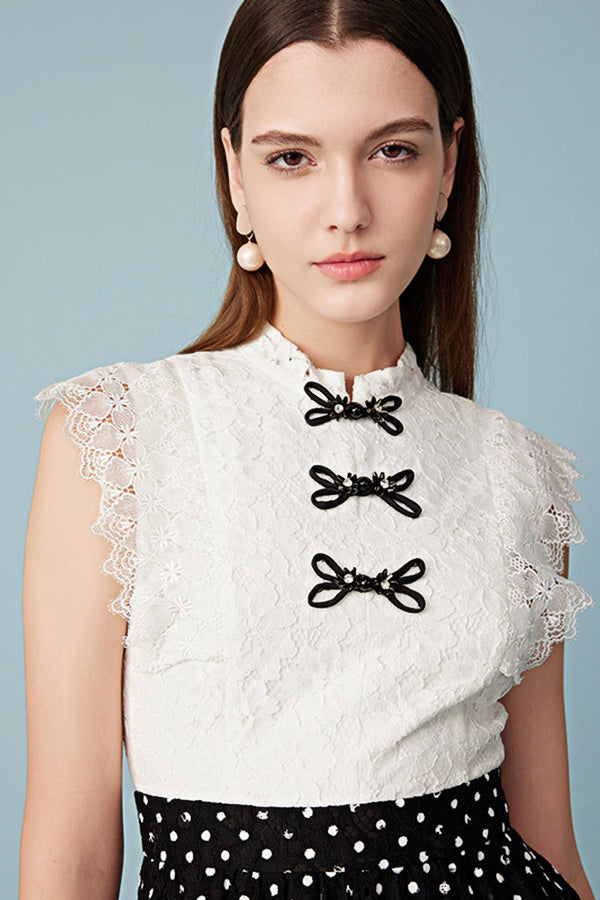 Babyonlines Elegant Sleeveless High Neck A-line Dresses with Bow