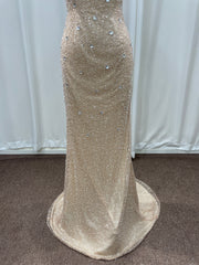 Elegant Long Mermaid Sequin Sleeveless Prom Dresses