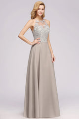 Exquisite Sleeveless Slit Lace Affordable Bridesmaid Dresses with Beadings-Babyonlines