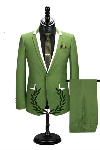 Glamorous Best-Fit Reception Suit with Notched Lapel for Groom 2024