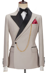 Glamorous David Beckham Royal Wedding Suit with Peaked Lapel
