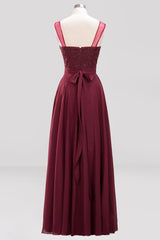 Gorgeous Lace Jewel Affordable Pink Bridesmaid Dress with Beadings-Babyonlines