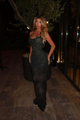 Halter Mermaid Long Prom Dress with Lace Embroidery