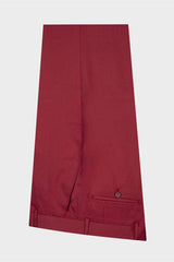 Handsome Red Summer Wedding Suit with Peaked Lapel for Men