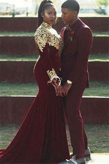 High Quality Burgundy Prince Suit - Notched Lapel for Groom