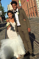 High Quality One Button Aiden Bespoke Prom Suits with Two Pieces for Party Formal