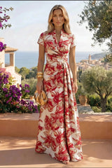 Jacquard Sheath Column V Neck Floor Length Mother of the Bride and Groom Dresses with Ruched Waist