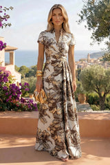 Jacquard Sheath Column V Neck Floor Length Mother of the Bride and Groom Dresses with Ruched Waist