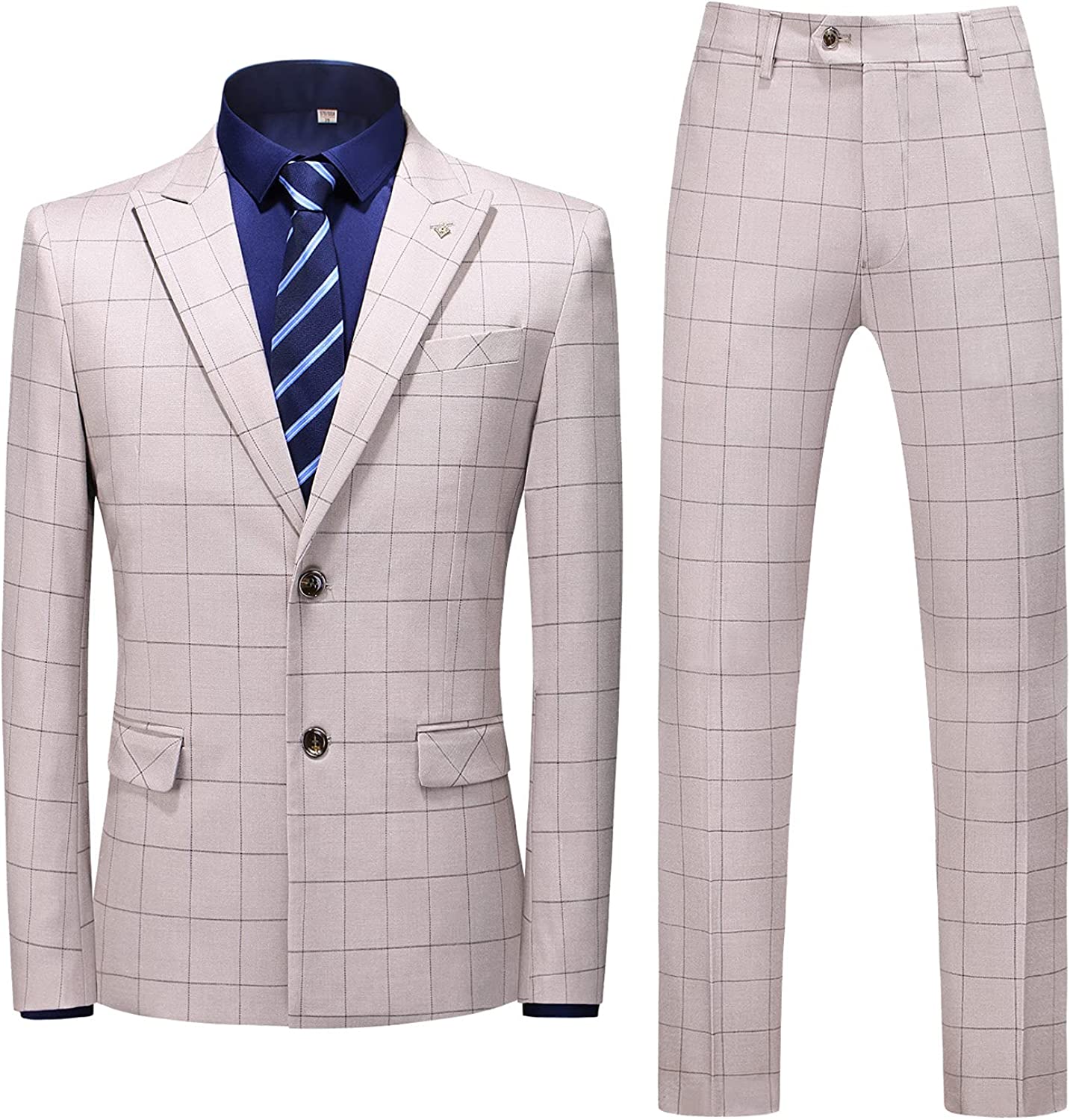 Julius Dusty Pink Peaked Lapel Two Pieces Fancy Business Suits