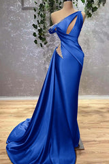Lilac Off the Shoulder Mermaid Long Prom Dress with Beading