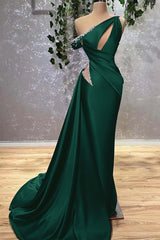 Lilac Off the Shoulder Mermaid Long Prom Dress with Beading
