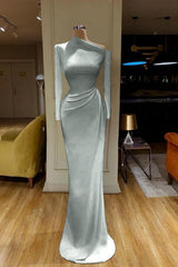 Mermaid Long Sleeves Prom Dress