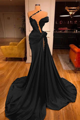 Off the Shoulder Mermaid Long Prom Dress with Beading Split