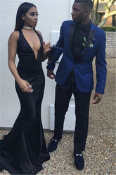 Navy Blue Formal Business Suit - New Arrivals with Peaked Lapel for Dinner Prom