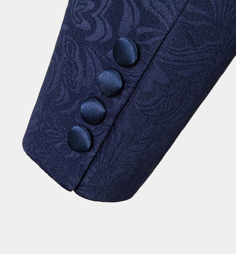 Navy Blue Groomsmen Suit - Three Pieces Tux, On Sale