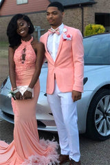 New Arrival Pink Casual Party Prom Suit for Men with Shawl Lapel, One Button