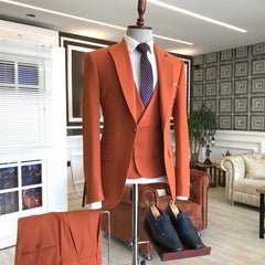 New Business Formal Evening Suit for Men with Peaked Lapel