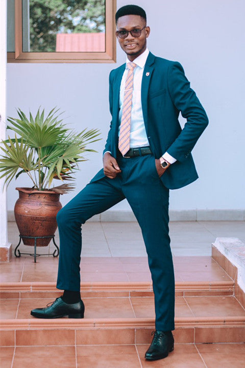 New High-Quality Business Prom Suit for Men Gentle with Notched Lapel