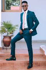 New High-Quality Business Prom Suit for Men Gentle with Notched Lapel