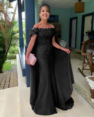 Off the Shoulder Mermaid Long Prom Dress with Appliques