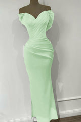 Orange Sweetheart Mermaid Sequins Evening Dress with Off-The-Shoulder Online