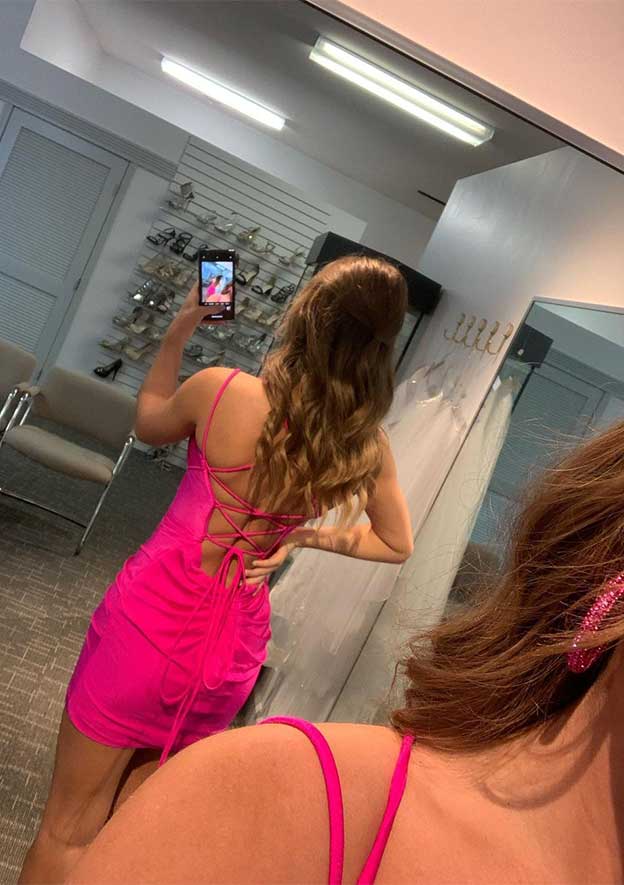 V Neck Sleeveless Short Dress with Ruffles - Sheath/Column Jersey Homecoming Dress - Babyonlines