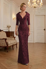 Sequin Floral Sheath Floor‑Length Mother of the Bride & Groom Dress with Satin Bodice