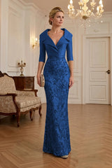 Sequin Floral Sheath Floor‑Length Mother of the Bride & Groom Dress with Satin Bodice