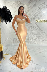 Spaghetti-Strap Mermaid Sweetheart Evening Dress with Sequins Online