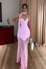 Strapless Sweetheart Mermaid Long Prom Dress with Beading